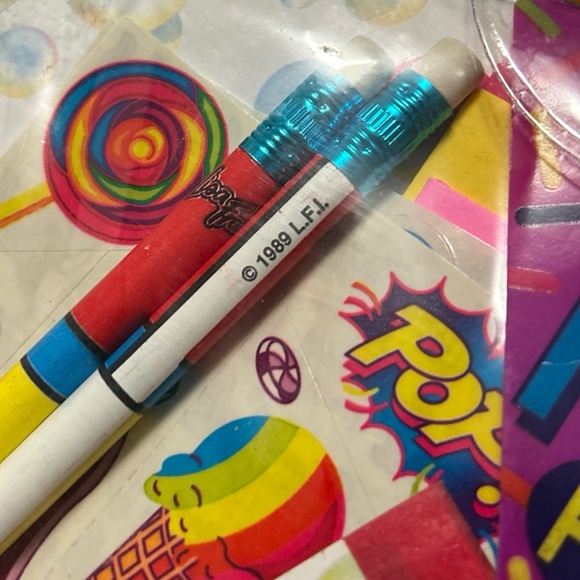 SEALED Vintage Lisa Frank Paper Pack-It stationary set bubblegum - 1989 - Picture 4 of 4